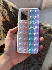 Vivo "Y33S/Y21" Fidget Stress Release Pop-Up Case - White & Lilac