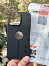 iPhone "14 Pro Max" Spigen Premium Woven Stitched Case - Black