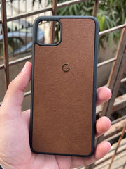 Google Pixel "4XL" Premium Leather Texture Case - Brown