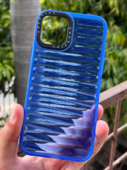 iPhone "12/12 Pro" Translucent Jump Style Silicone Case - Navy Blue
