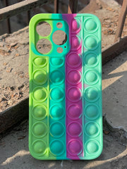 iPhone "13 Pro" Fidget Stress Release Pop-Up Case - Dark Green