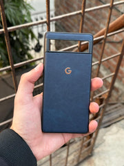 Google Pixel "6A" Premium Leather Texture Case - Blue
