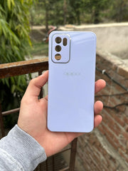 Oppo "A16" Tempered Glass "Chrome" Case - Purple