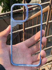 iPhone "12 Pro Max" Q-Series Premium Transparent "Ultra Hybrid" Case - Dark Blue