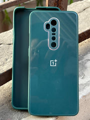 OnePlus "7 Pro/ 7T Pro/ 7T Pro McLaren" Tempered Glass "Chrome" Case - Green