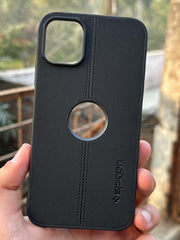 iPhone "11" Spigen Premium Woven Stitched Case - Black