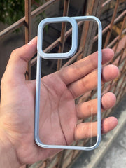 iPhone "13 Pro" Q-Series Premium Transparent "Ultra Hybrid" Case - Sierra Blue