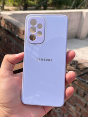 Samsung Galaxy "A33" Tempered Glass "Chrome" Case - Purple