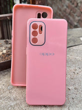 Oppo "Reno 6" Tempered Glass "Chrome" Case - Pink