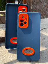 Samsung Galaxy "A52/A52s" Silicone "Holo Camera Ring" Case - Dark Blue