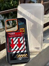 iPhone "13 Pro" Premium Grade Silicone "OFF-WHITE" Case - Black