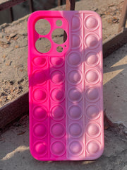 iPhone "13 Pro" Fidget Stress Release Pop-Up Case - Pink