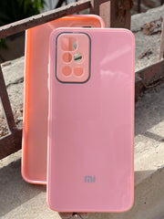 Xiaomi "Redmi 10" Tempered Glass "Chrome" Case - Pink