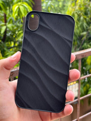 iPhone “XR” Premium Silicone “Wavy” Case - Black