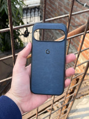 Google Pixel "9" Premium Leather Texture Case - Blue