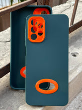 Samsung Galaxy "A13" Silicone "Holo Camera Ring" Case - Green