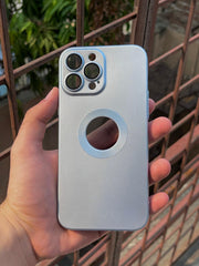 iPhone "13 Pro Max" Camera Glass Silicone Case - Sierra Blue