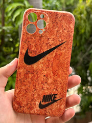 iPhone "12 Pro Max" Wood Texture Case - Nike