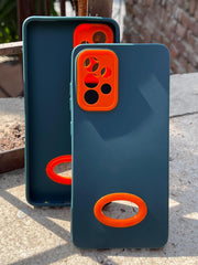 Samsung Galaxy "A52/A52s" Silicone "Holo Camera Ring" Case - Green