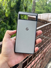 Google Pixel "6A" Premium Leather Texture Case - Gray