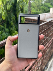 Google Pixel "6" Premium Leather Texture Case - Gray