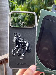 iPhone "17 Pro Max" Polo Embroidered Case - Dark Gray