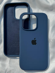 iPhone "16 Pro" Silicone Case "Dark Blue"