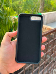iPhone "7/8 Plus" Premium Remax Leather Stitched Case - Black
