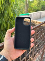 iPhone "11 Pro" Premium Remax Leather Stitched Case - Black