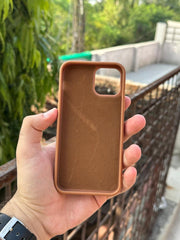 iPhone "11 Pro" Premium Remax Leather Stitched Case - Brown