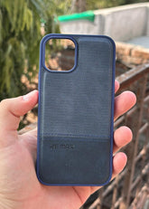 iPhone "11 Pro" Premium Remax Leather Stitched Case - Blue