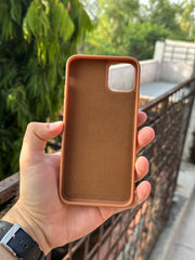 iPhone "11 Pro Max" Premium Remax Leather Stitched Case - Brown