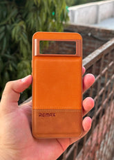 Google Pixel "8" Premium Remax Leather Stitched Case - Brown