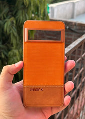 Google Pixel "8 Pro" Premium Remax Leather Stitched Case - Brown