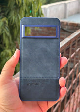 Google Pixel "8 Pro" Premium Remax Leather Stitched Case - Blue