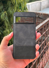 Google Pixel "8 Pro" Premium Remax Leather Stitched Case - Black