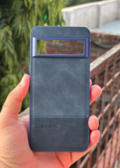 Google Pixel "8 Pro" Premium Remax Leather Stitched Case - Blue
