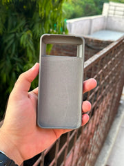Google Pixel "8" Premium Remax Leather Stitched Case - Gray