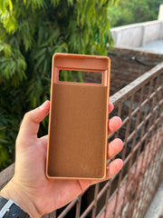 Google Pixel "7 Pro" Premium Remax Leather Stitched Case - Brown