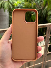 iPhone "12 Pro Max" Premium NILKIN Leather Stripe Case - Bronze
