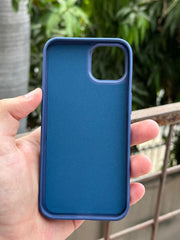 iPhone "12/12 Pro" Premium NILKIN Leather Stripe Case - Metallic Blue