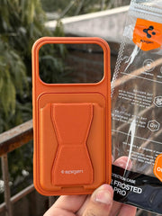iPhone "17 Pro" Premium Spigen "Wallet" Case - Cosmic Orange