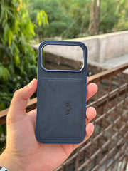iPhone "17 Pro" Kajsa Leather Wallet Case - Blue