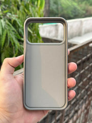 iPhone "17 Pro Max" Puloka Two-Tone Premium "Leather" Case - Gray