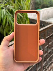 iPhone "18 Pro Max" Puloka Two-Tone Premium "Leather" Case - Brown