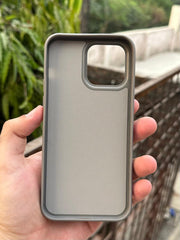iPhone "13 Pro Max" Puloka Two-Tone Premium "Leather" Case - Gray
