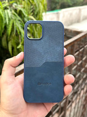 iPhone "11" Puloka Two-Tone Premium "Leather" Case - Blue