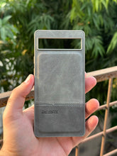 Google Pixel "6A" Premium Remax Leather Stitched Case - Gray