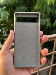 Google Pixel "6A" Premium Remax Leather Stitched Case - Gray