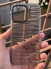 iPhone "14 Pro Max" Translucent Jump Style Silicone Case - Black